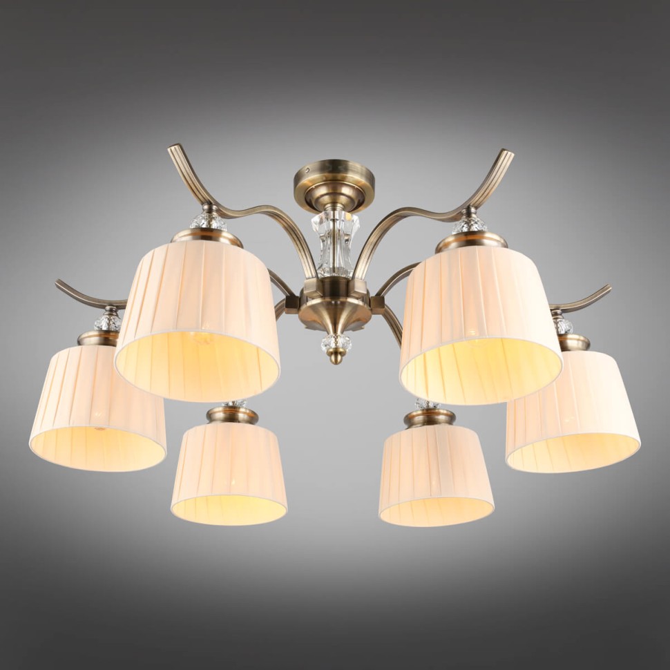 OML-88417-06 OMNILUX потолочная люстра Arosio, бронза, E14*6*40W