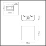 7107/2WL ODEON LIGHT MAGNUM Настенный светильник, бронза, IP20, LED 2W, 3000K, 220V