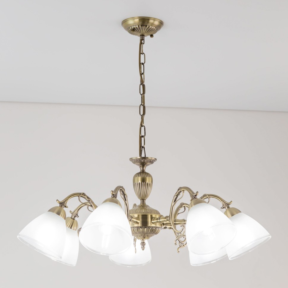 CL413271 CITILUX подвесная/потолочная люстра Латур, бронза, E27*7*75W