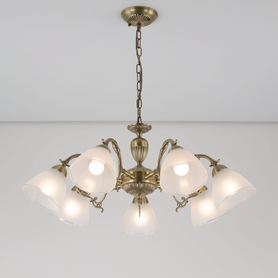 CL413271 CITILUX подвесная/потолочная люстра Латур, бронза, E27*7*75W