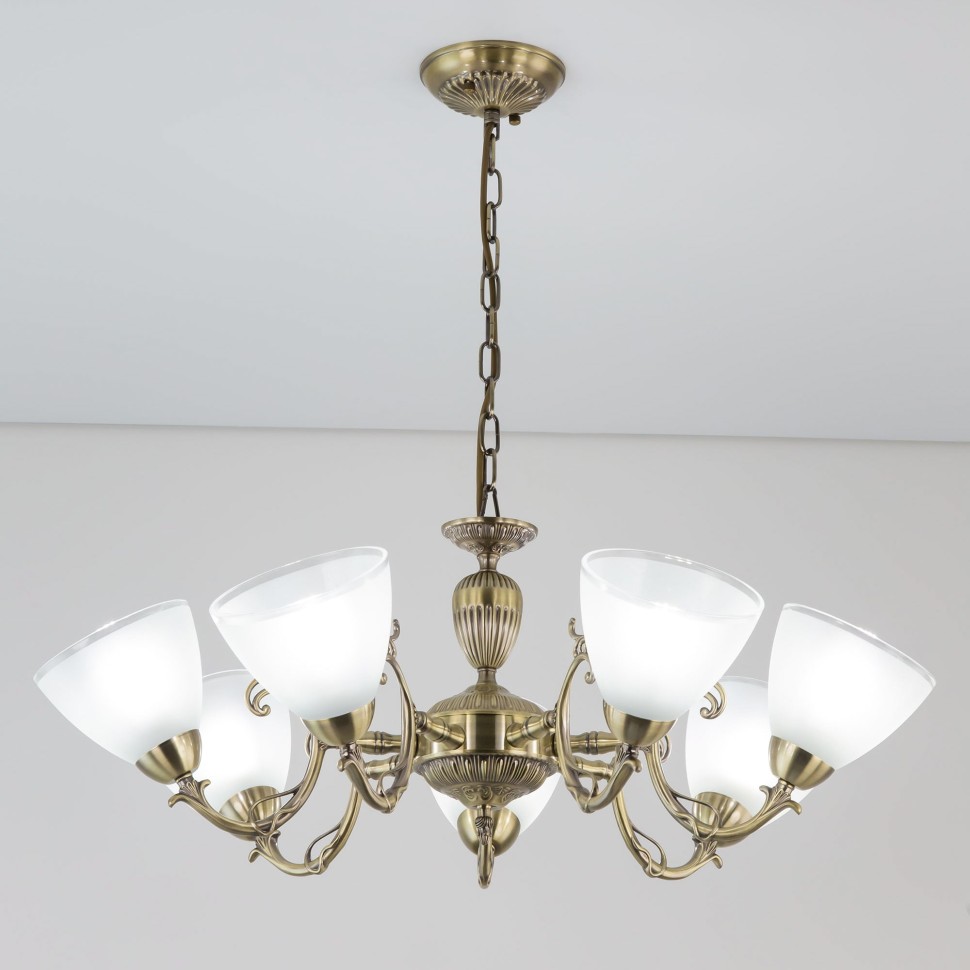 CL413271 CITILUX подвесная/потолочная люстра Латур, бронза, E27*7*75W