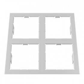 214546 Lightstar Рамка белая DOMINO QUADRO 2Х2