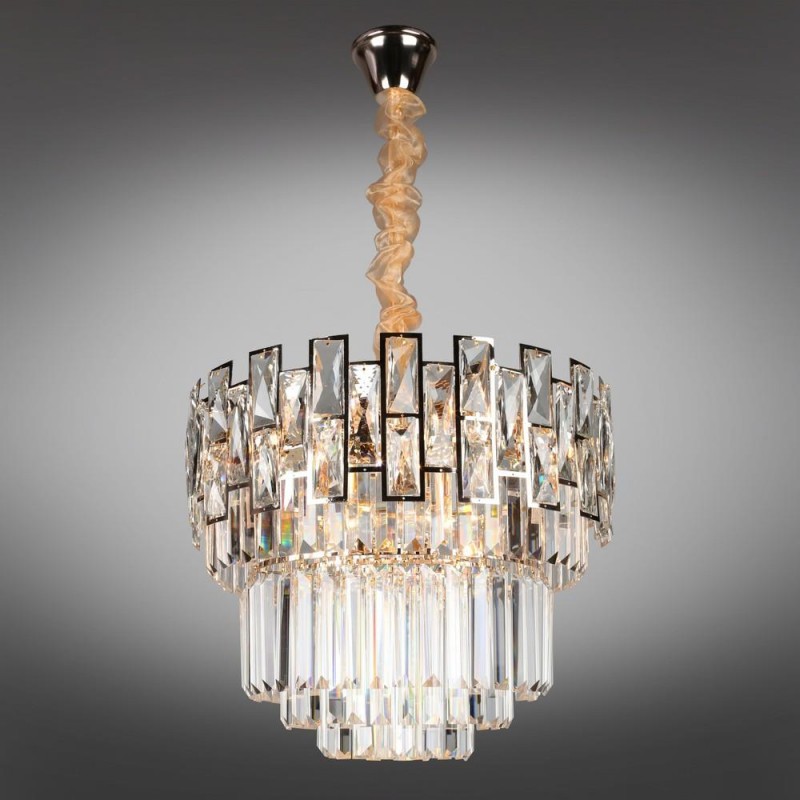 OML-81703-12 Omnilux Sangineto подвесная люстра хрусталь, 48см диаметр, E14*12*40W