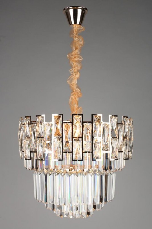 OML-81703-12 Omnilux Sangineto подвесная люстра хрусталь, 48см диаметр, E14*12*40W