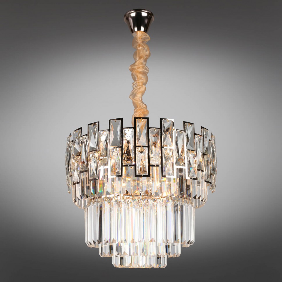 OML-81703-12 Omnilux Sangineto подвесная люстра хрусталь, 48см диаметр, E14*12*40W