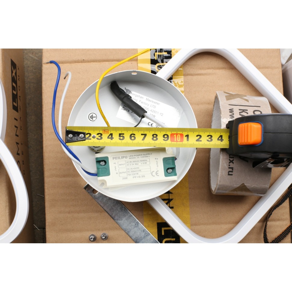 OML-42601-12 OMNILUX белый настенный светодиодный светильник Banbury, 12W, 4200K