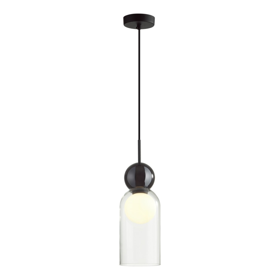 Архив - 5022/1 ODEON LIGHT черно-белый подвес Blacky Modern, G9*1*5W