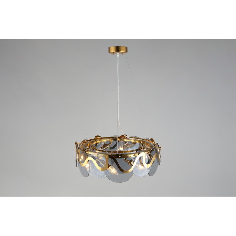 APL.828.03.08 APLOYT Подвесная люстра Salomi, E14*8*40W, бронза, дымчатый