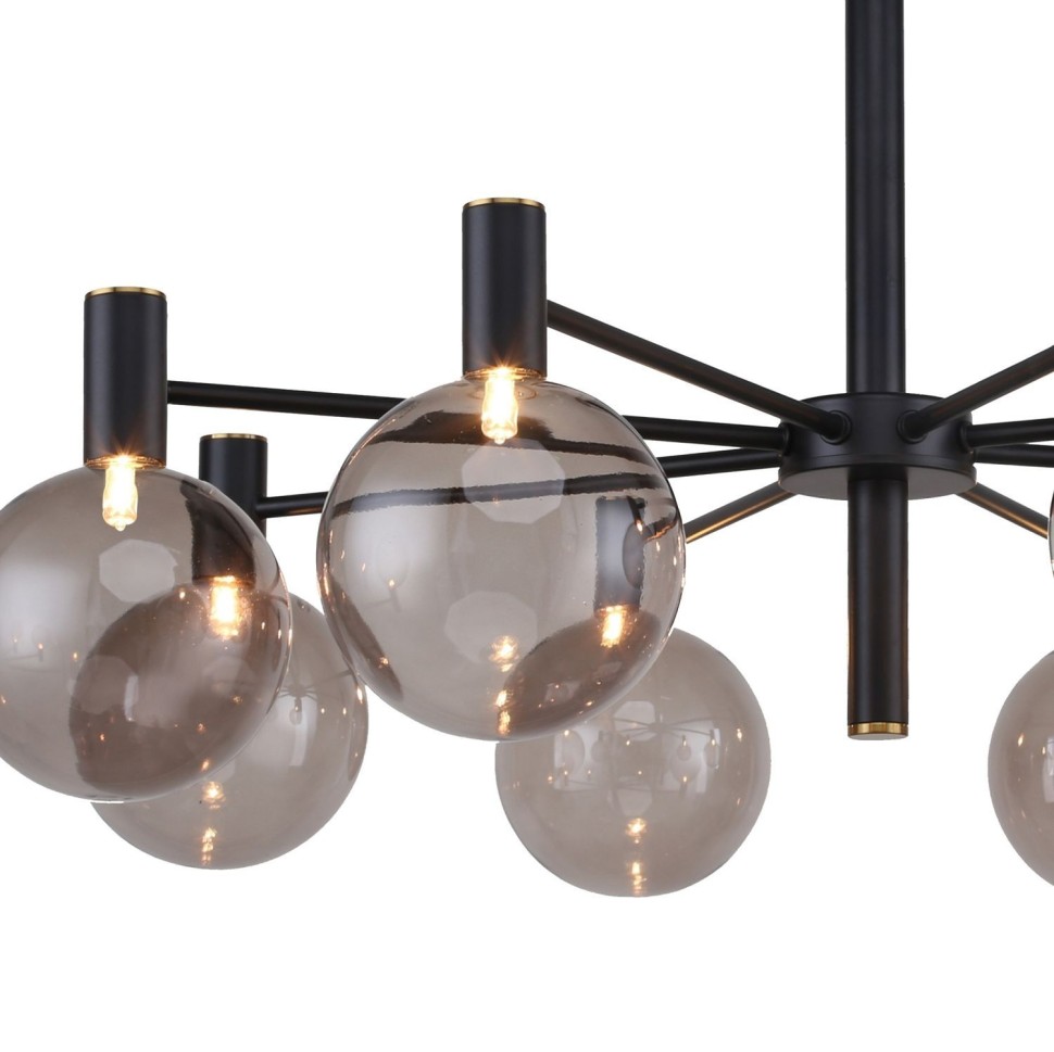 2766-8P Favourite Eternity потолочная люстра на штанге G9*8*25W черная