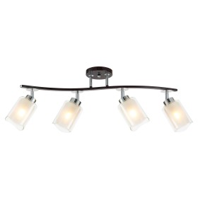 CL156142 Citilux Потолочный светильник на штанге Фортуна, венге, хром, E27*4*75W