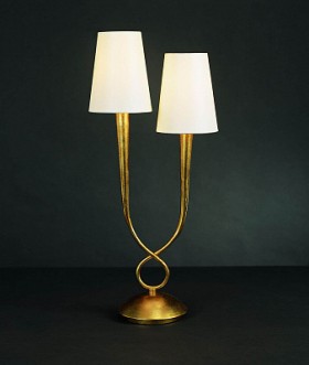 3546 Mantra Настольная лампа Paola Painted Gold 