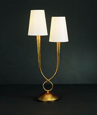 3546 Mantra Настольная лампа Paola Painted Gold 