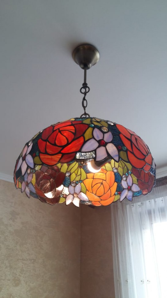 828-806-02 Velante подвесная люстра Тиффани Цветы