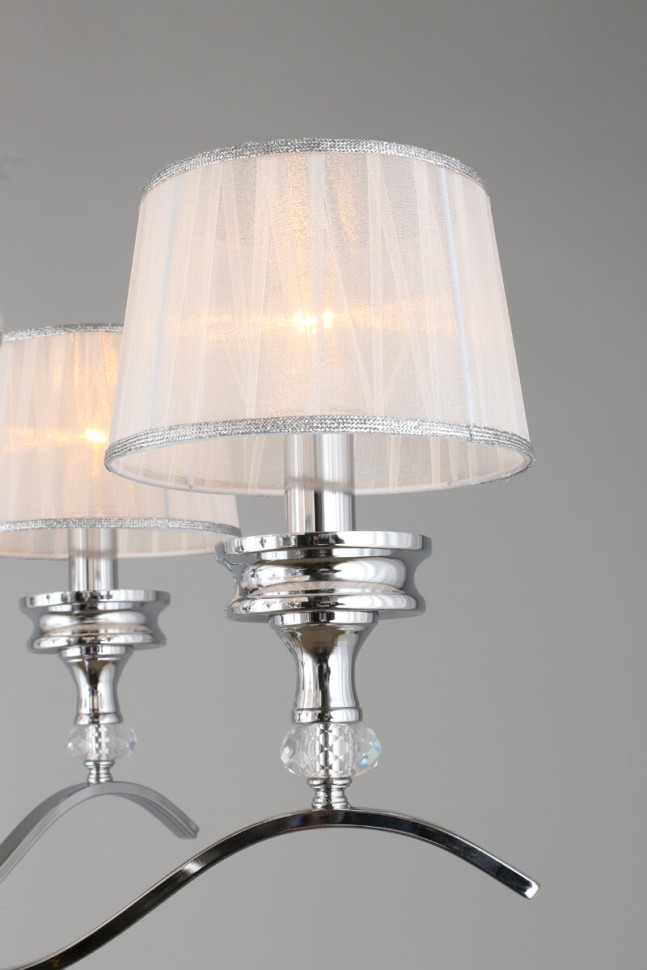 OML-88403-06 OMNILUX подвесная люстра Arosio, хром, E14*6*40W