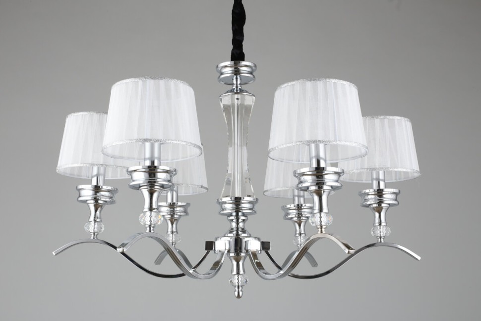 OML-88403-06 OMNILUX подвесная люстра Arosio, хром, E14*6*40W