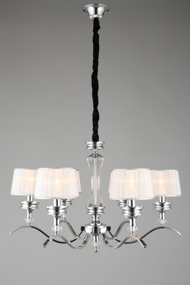 OML-88403-06 OMNILUX подвесная люстра Arosio, хром, E14*6*40W