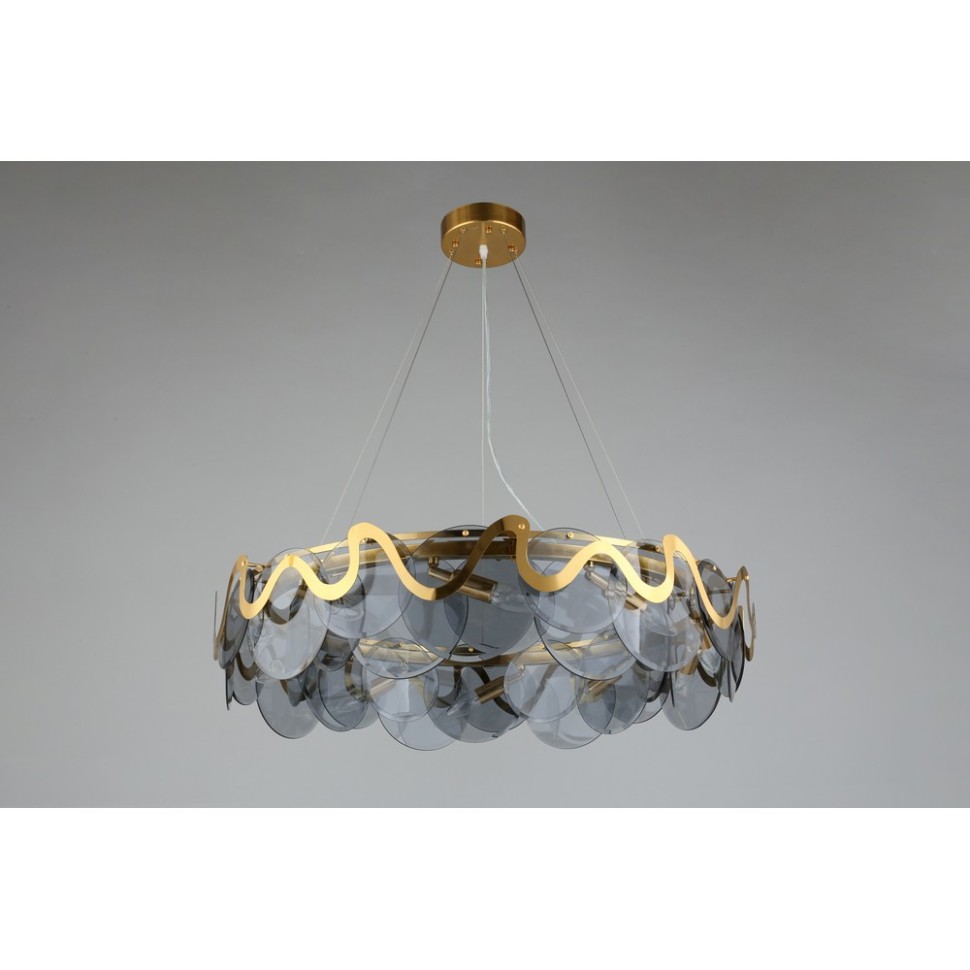 APL.828.03.10 APLOYT Подвесная люстра Salomi, E14*10*40W, бронза, дымчатый