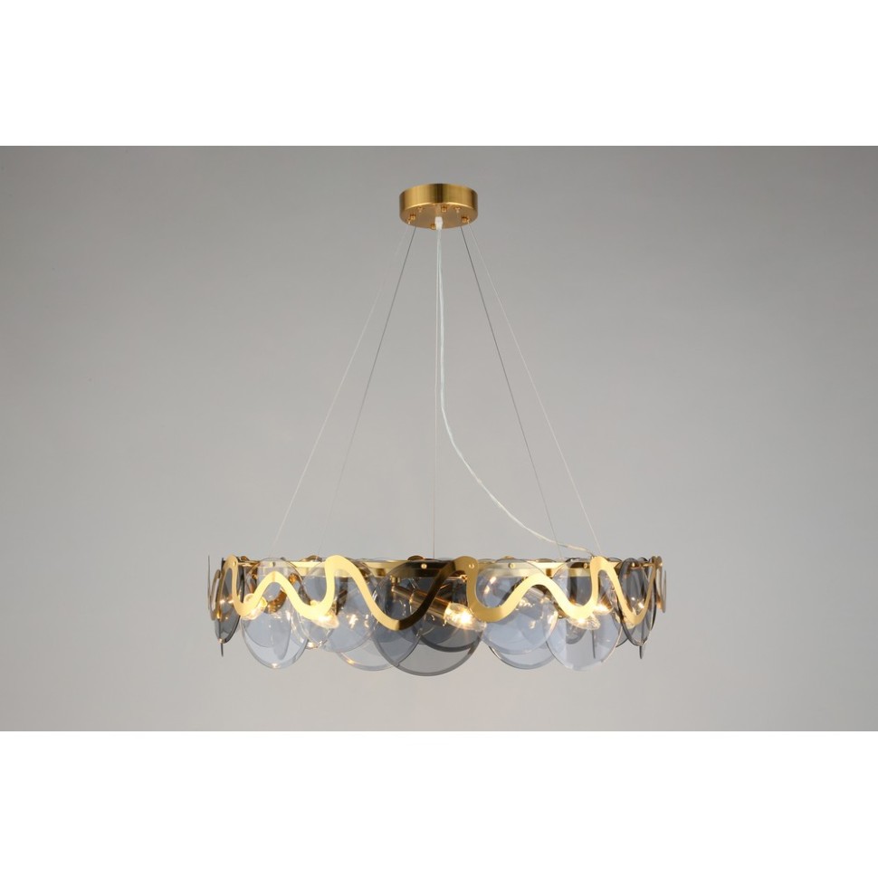 APL.828.03.10 APLOYT Подвесная люстра Salomi, E14*10*40W, бронза, дымчатый