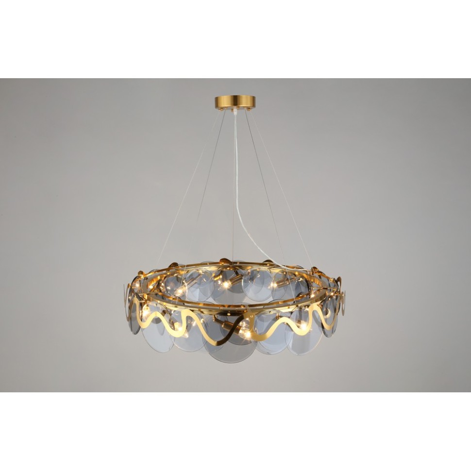 APL.828.03.10 APLOYT Подвесная люстра Salomi, E14*10*40W, бронза, дымчатый