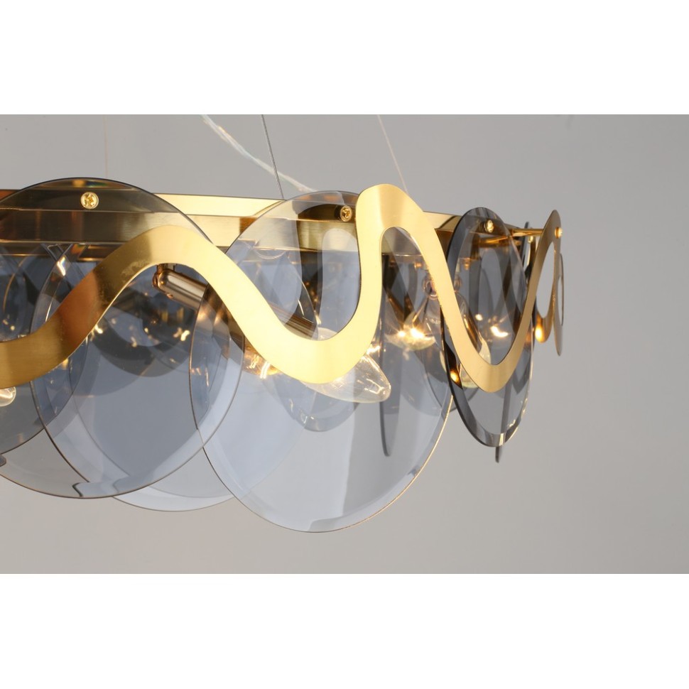 APL.828.03.10 APLOYT Подвесная люстра Salomi, E14*10*40W, бронза, дымчатый