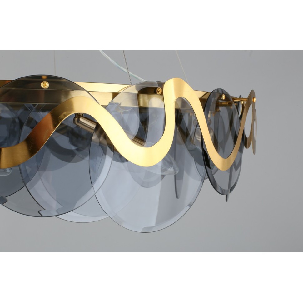 APL.828.03.10 APLOYT Подвесная люстра Salomi, E14*10*40W, бронза, дымчатый