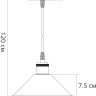 A7037SP-1BK Arte Lamp Cappello подвес в стиле Лофт, 22см диаметр