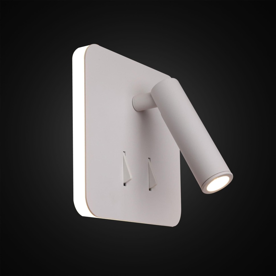 CL704420 CITILUX Декарт белое светодиодное бра с двойным светом, 2 выключателя, 6+3W, 3000K