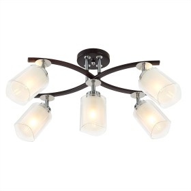 CL156152 Citilux Потолочная люстра Фортуна, венге, хром, E27*5*75W