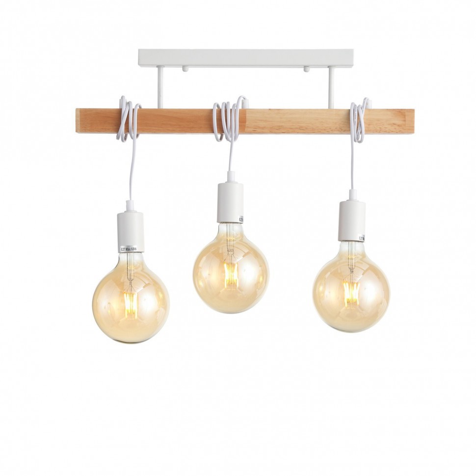 SL1142.503.03 ST-LUCE Bagetti светильник Лофт из дерева, белый