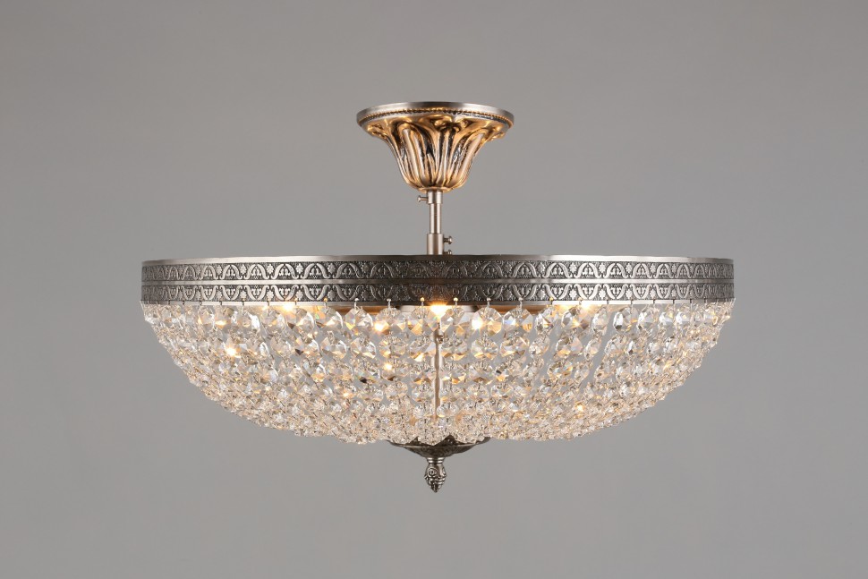 APL.756.17.06 APLOYT потолочная хрустальная люстра Helcia, никель, 45см