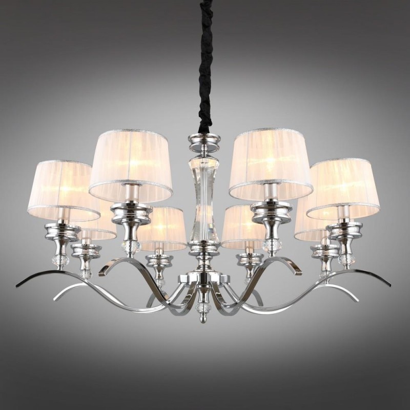 OML-88403-08 OMNILUX подвесная люстра Arosio, хром, E14*8*40W