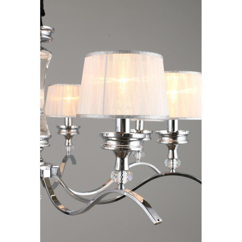 OML-88403-08 OMNILUX подвесная люстра Arosio, хром, E14*8*40W