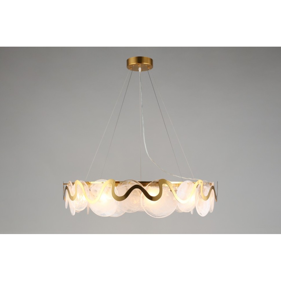 APL.828.13.10 APLOYT Подвесная люстра Salomi, E14*10*40W, бронза, белый