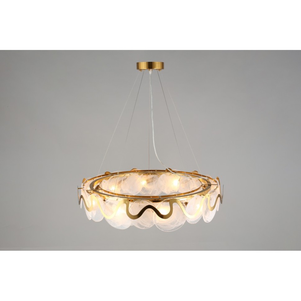 APL.828.13.10 APLOYT Подвесная люстра Salomi, E14*10*40W, бронза, белый