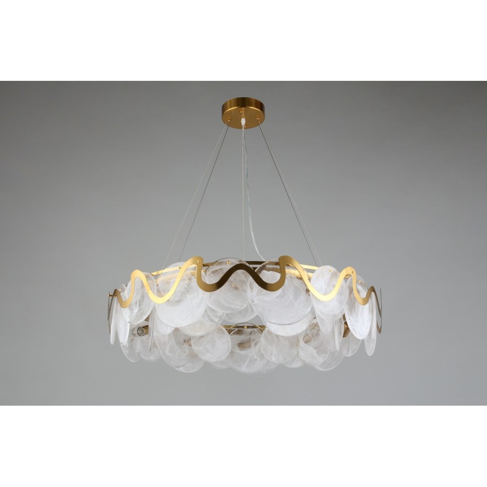 APL.828.13.10 APLOYT Подвесная люстра Salomi, E14*10*40W, бронза, белый