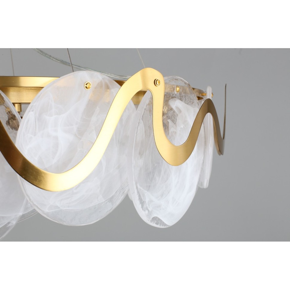 APL.828.13.10 APLOYT Подвесная люстра Salomi, E14*10*40W, бронза, белый