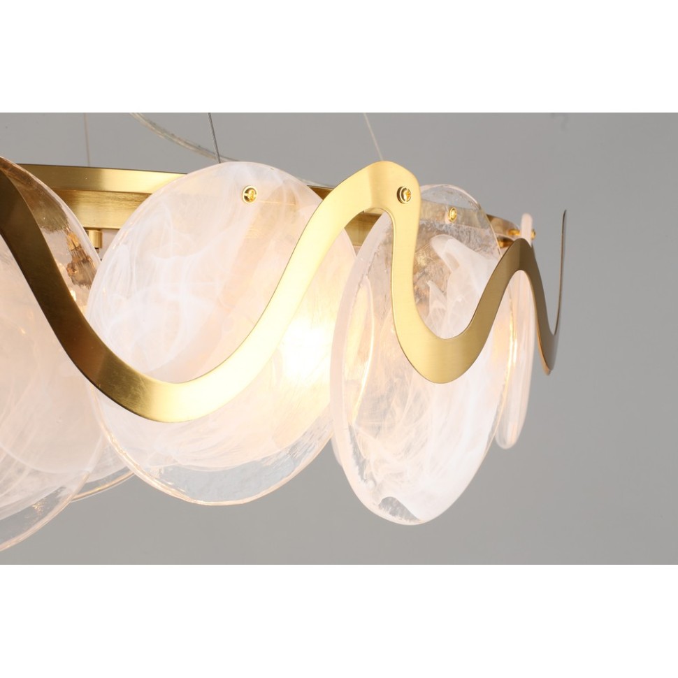 APL.828.13.10 APLOYT Подвесная люстра Salomi, E14*10*40W, бронза, белый