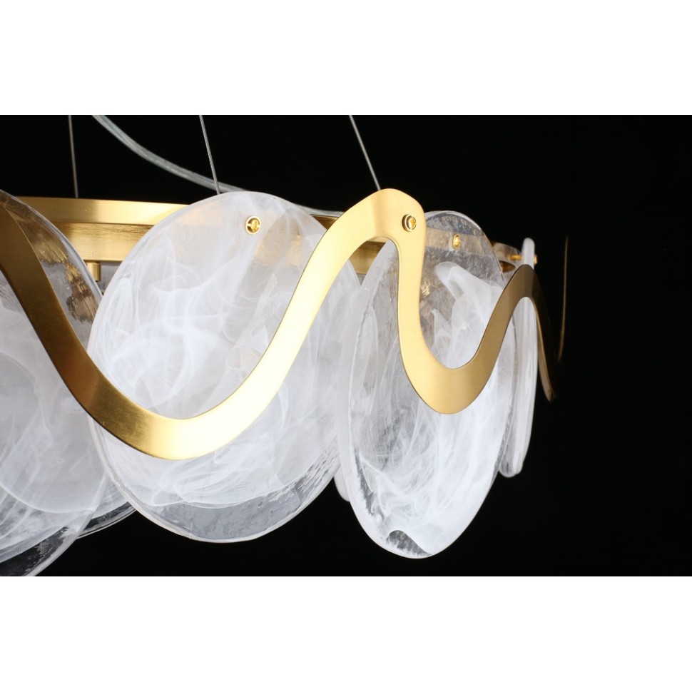 APL.828.13.10 APLOYT Подвесная люстра Salomi, E14*10*40W, бронза, белый