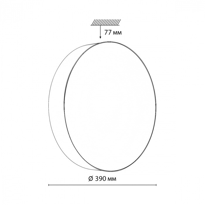 7780/DL SONEX BASICA Светильник настенно-потолочный OPTIMA пластик/белый/черный, LED с пультом ДУ 48Вт, 3000-6000К, диаметр 390мм, влагозащита IP43