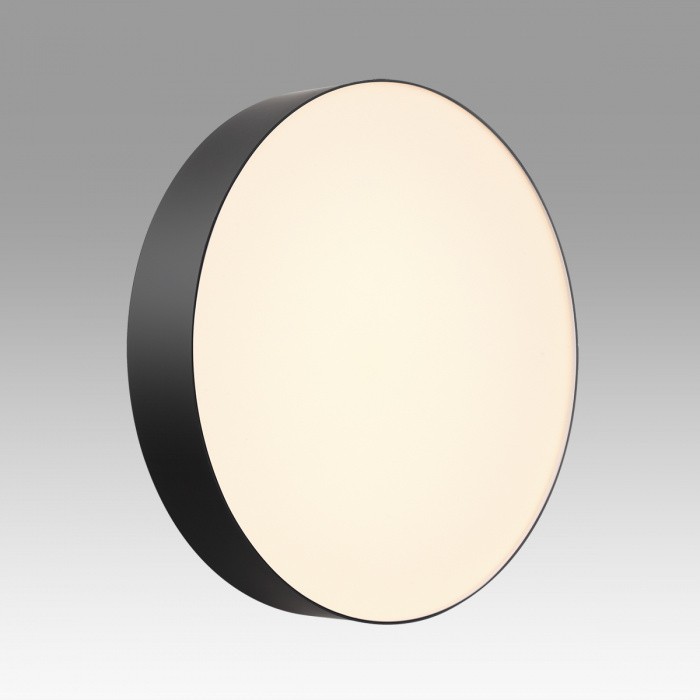 7780/DL SONEX BASICA Светильник настенно-потолочный OPTIMA пластик/белый/черный, LED с пультом ДУ 48Вт, 3000-6000К, диаметр 390мм, влагозащита IP43