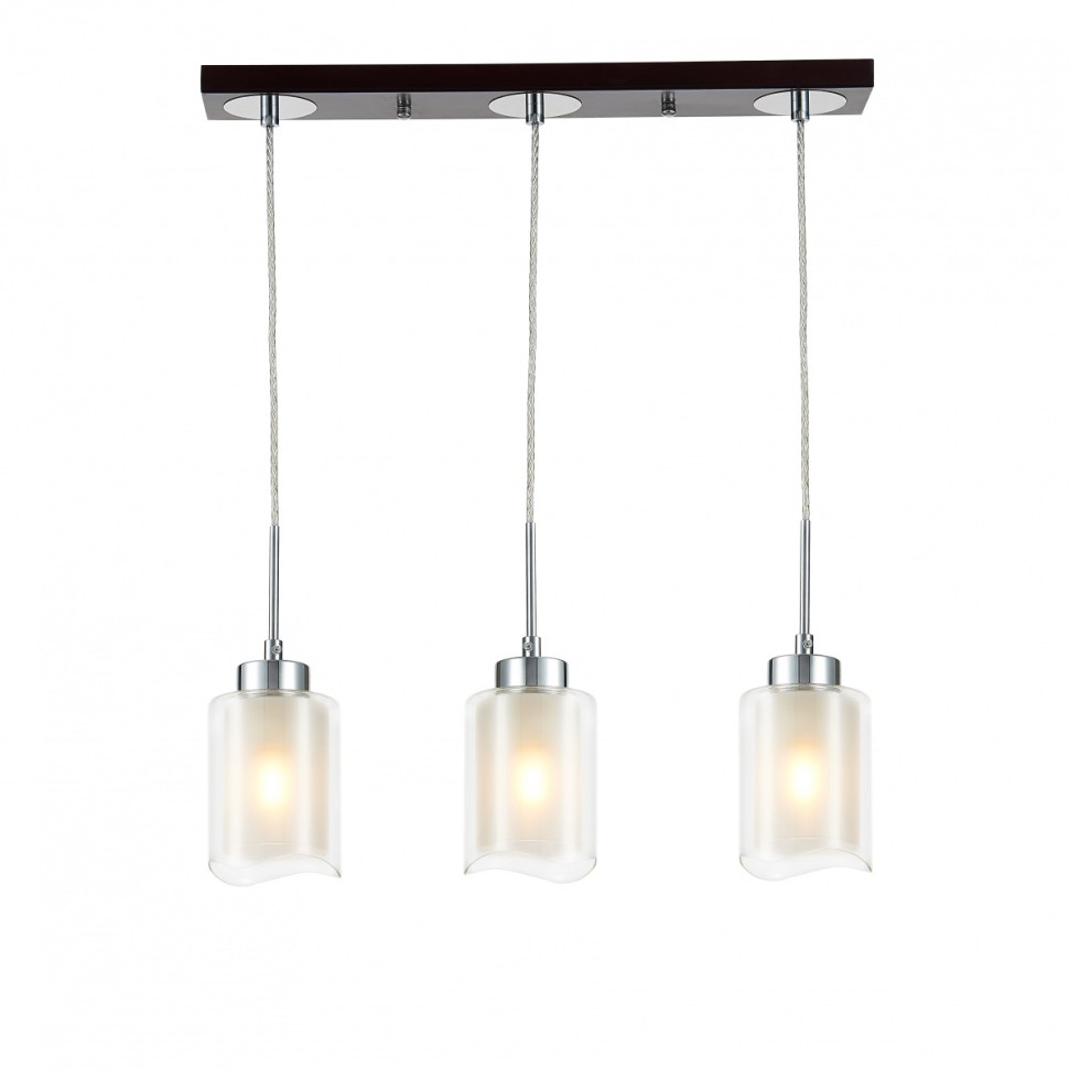 CL156232 Citilux Подвесной светильник Фортуна, венге, хром, E27*3*75W