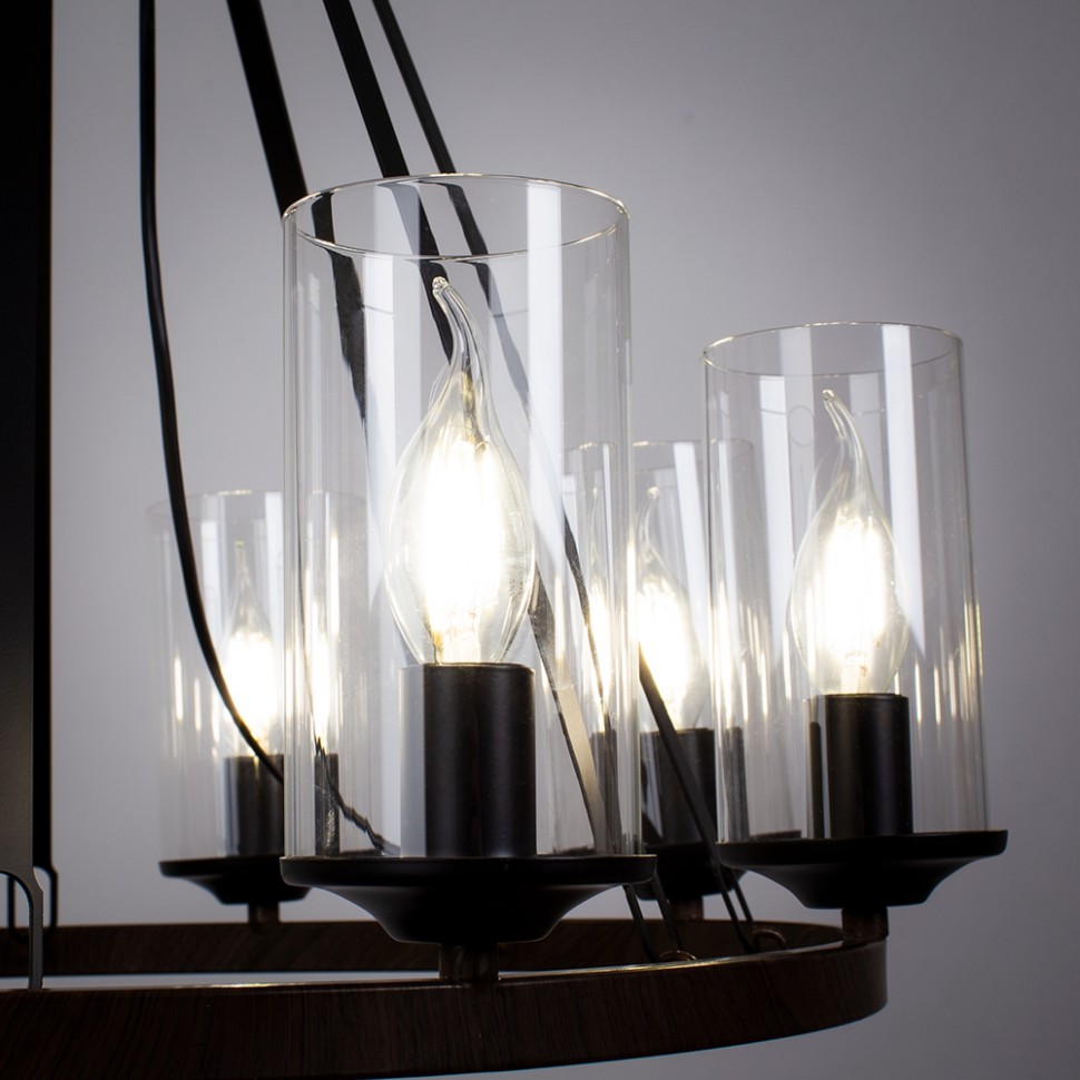 A7014SP-8BK ARTE LAMP Dalim подвесная люстра Кантри, диаметр 60см