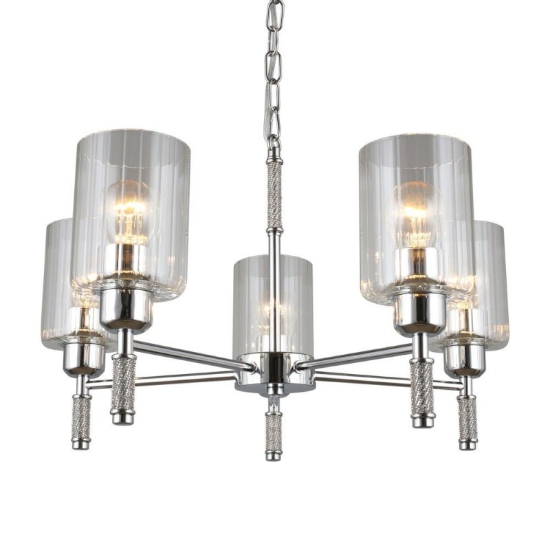OML-66503-05 OMNILUX Dronero подвесная люстра, E27*5*40W, хром