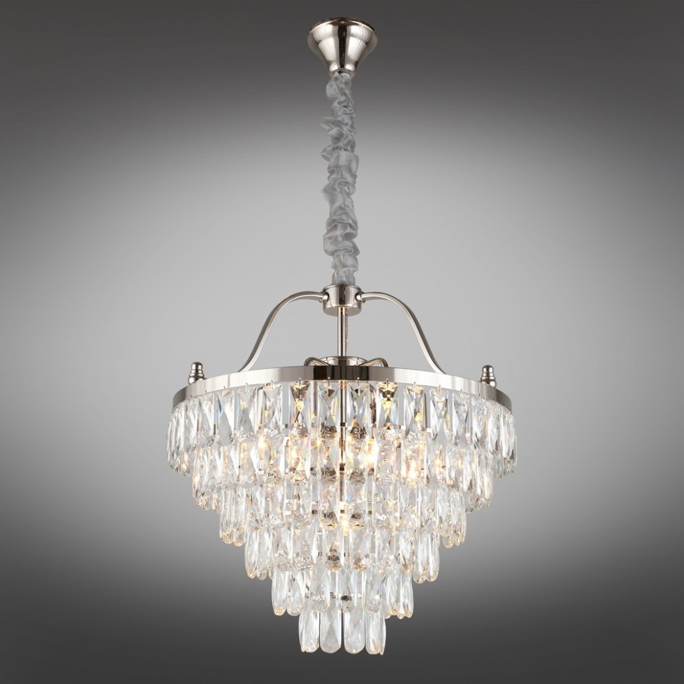 APL.725.03.07 APLOYT Люстра хрустальная подвесная Gerta, хром, E14*7*40W