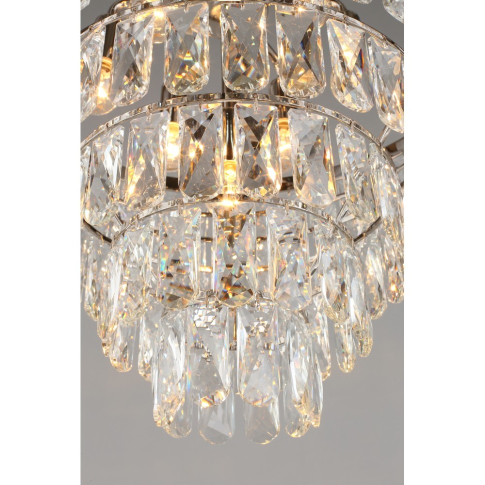 APL.725.03.07 APLOYT Люстра хрустальная подвесная Gerta, хром, E14*7*40W