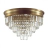 5257/8C LUMION потолочная люстра Zaha, хрусталь, матовая латунь, 55см диаметр, E14*8*40W