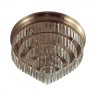 5257/8C LUMION потолочная люстра Zaha, хрусталь, матовая латунь, 55см диаметр, E14*8*40W