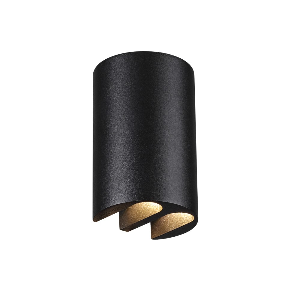 7125/4WL ODEON LIGHT NATURE светодиодный черный фасадный светильник BAR, IP54, LED 5W, 3000K, 115°, металл (архитектурная подсветка)