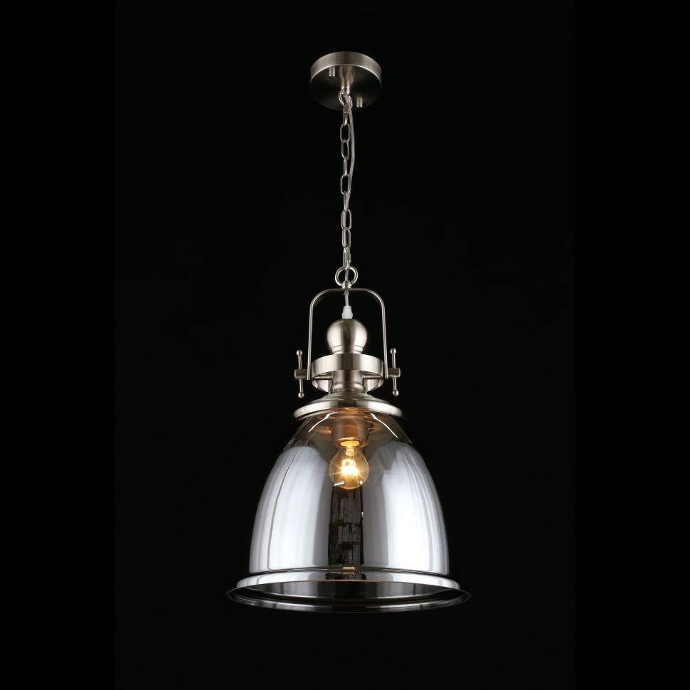 APL.629.06.01 APLOYT подвесной светильник Darunia, никель, дымчатый