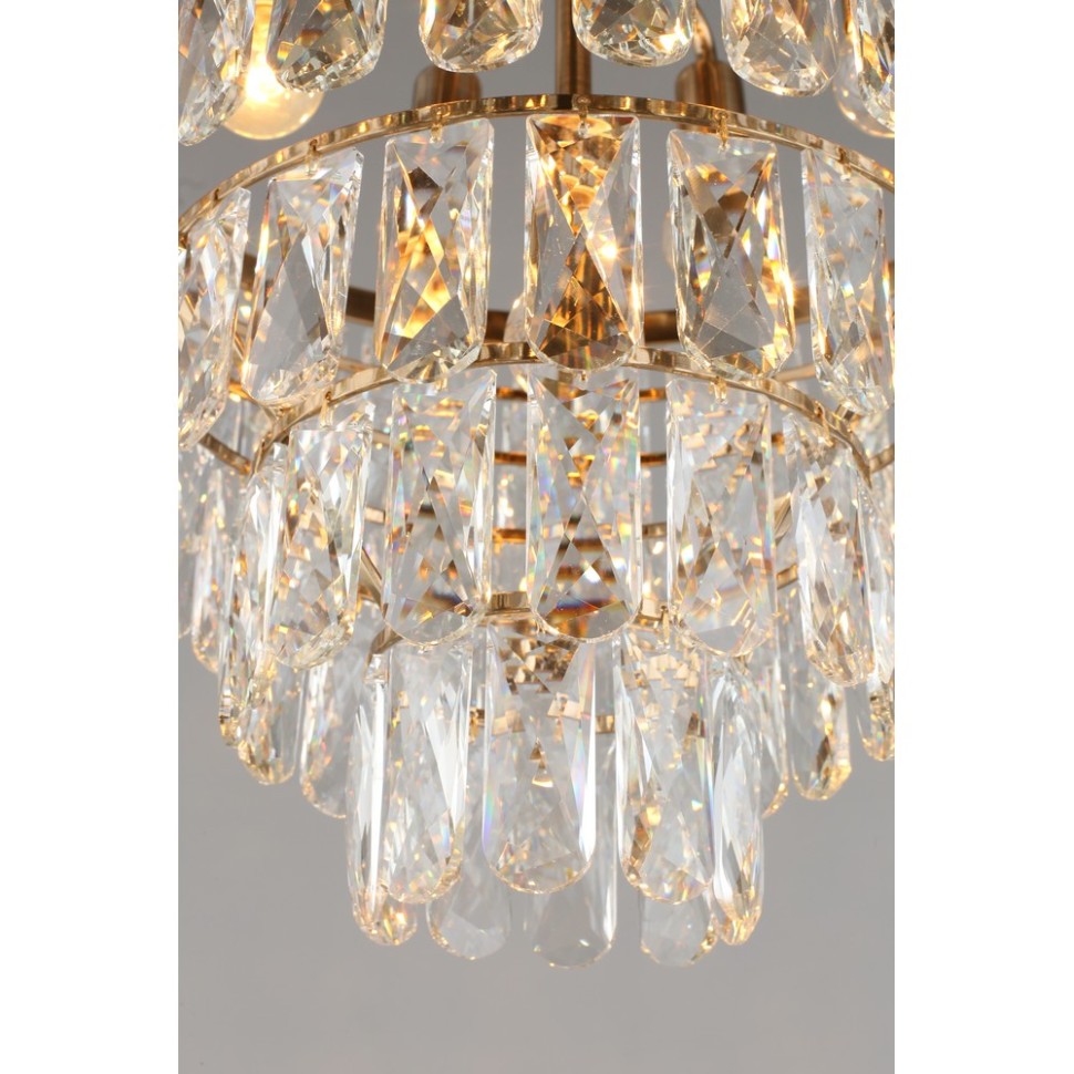 APL.725.13.07 APLOYT Люстра хрустальная подвесная Gerta, золото, E14*7*40W
